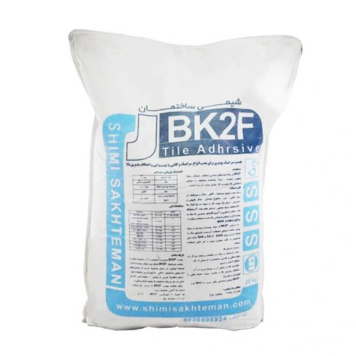 چسب کاشی شیمی ساختمان BK2F پودری